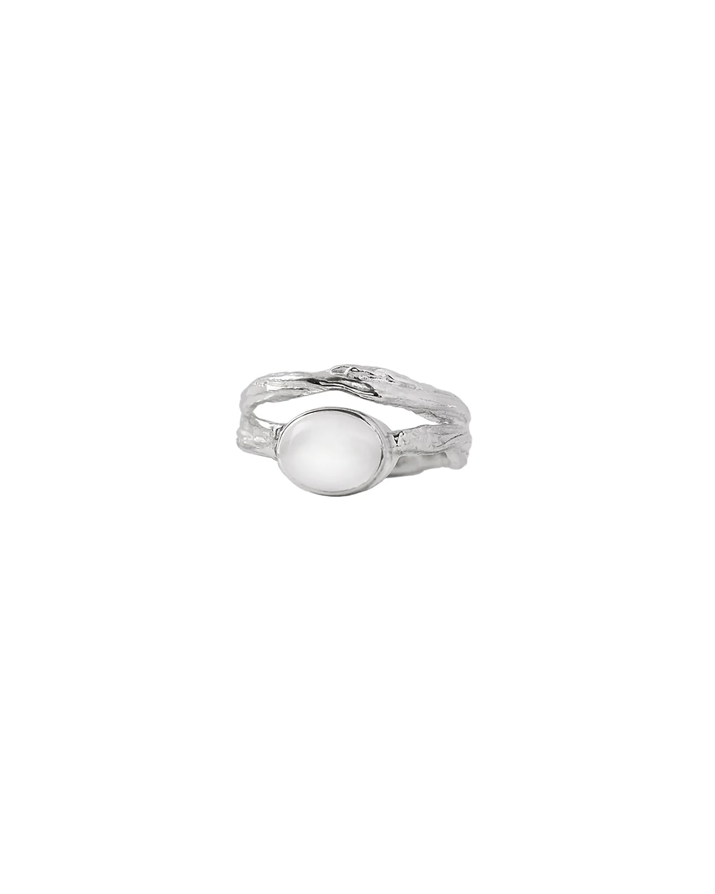 Eroded Elements Clear Quartz Ring.